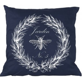 Navy Blue Pillow JARDIN