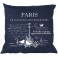 Navy Blue Pillow PARIS