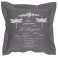 Grey Decorative Pillow FRENCH